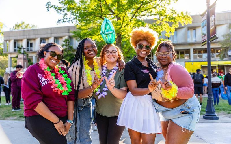 SIU Student at spring Final Stretch Fest